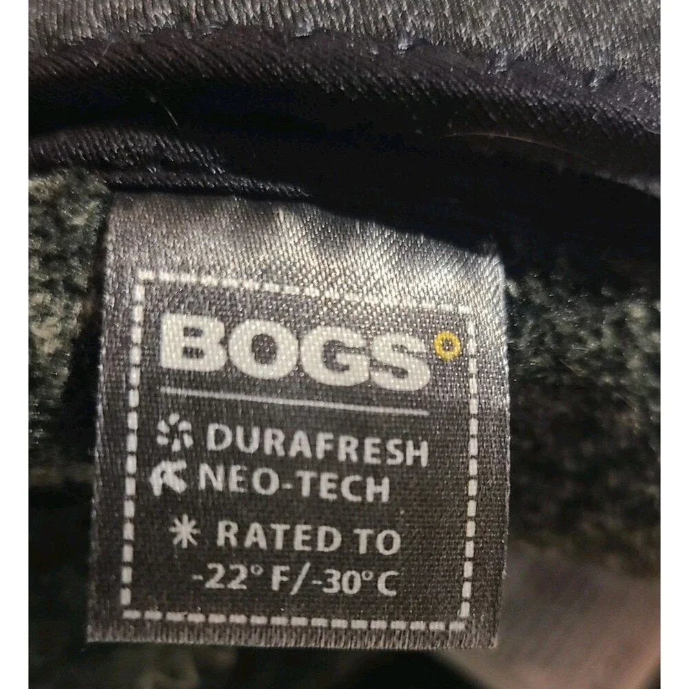 Bogs Charlie Melange Boots Women's 7 Gray Waterproof Insulated Winter Rain Snow